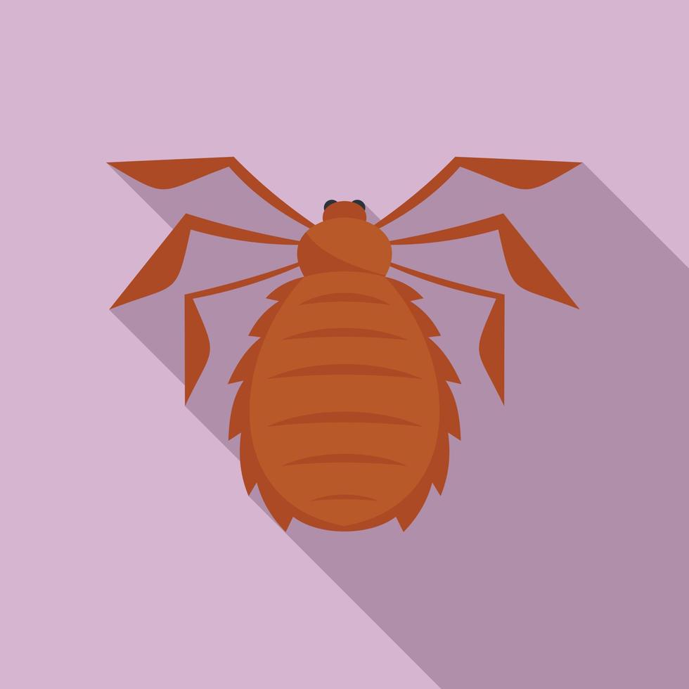 icono de insecto del bosque, estilo plano vector