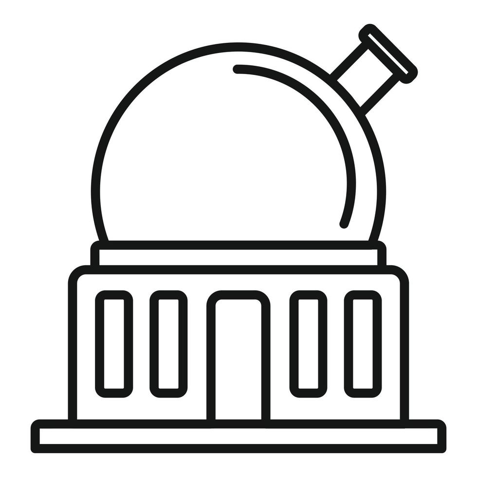 Cosmos planetarium icon, outline style vector