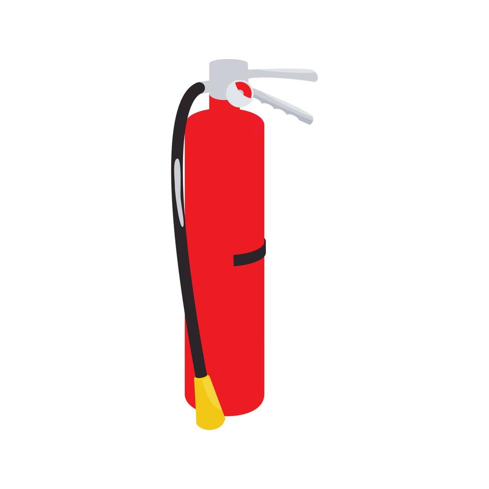 icono de extintor de incendios, estilo de dibujos animados vector