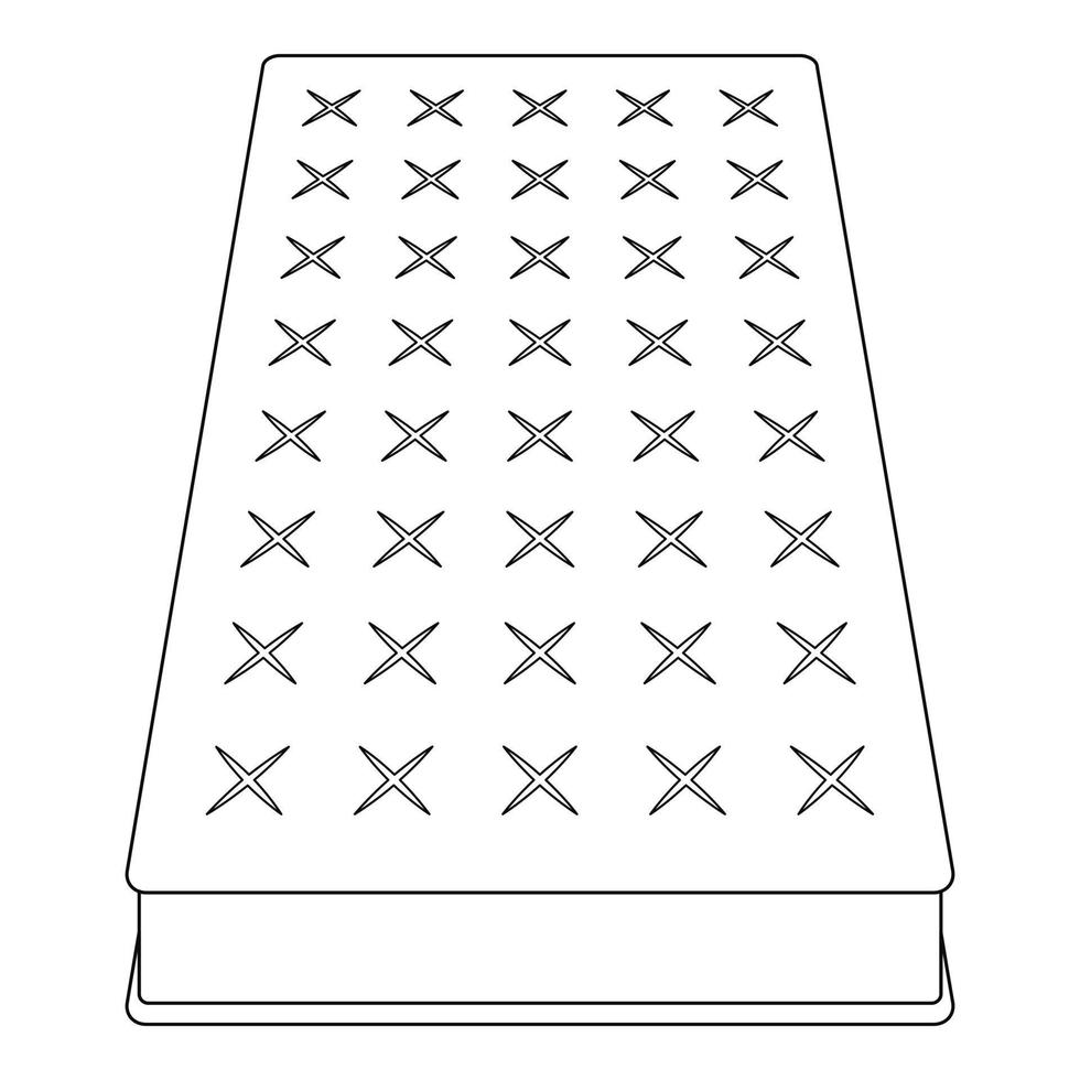 Mattress icon, outline style vector