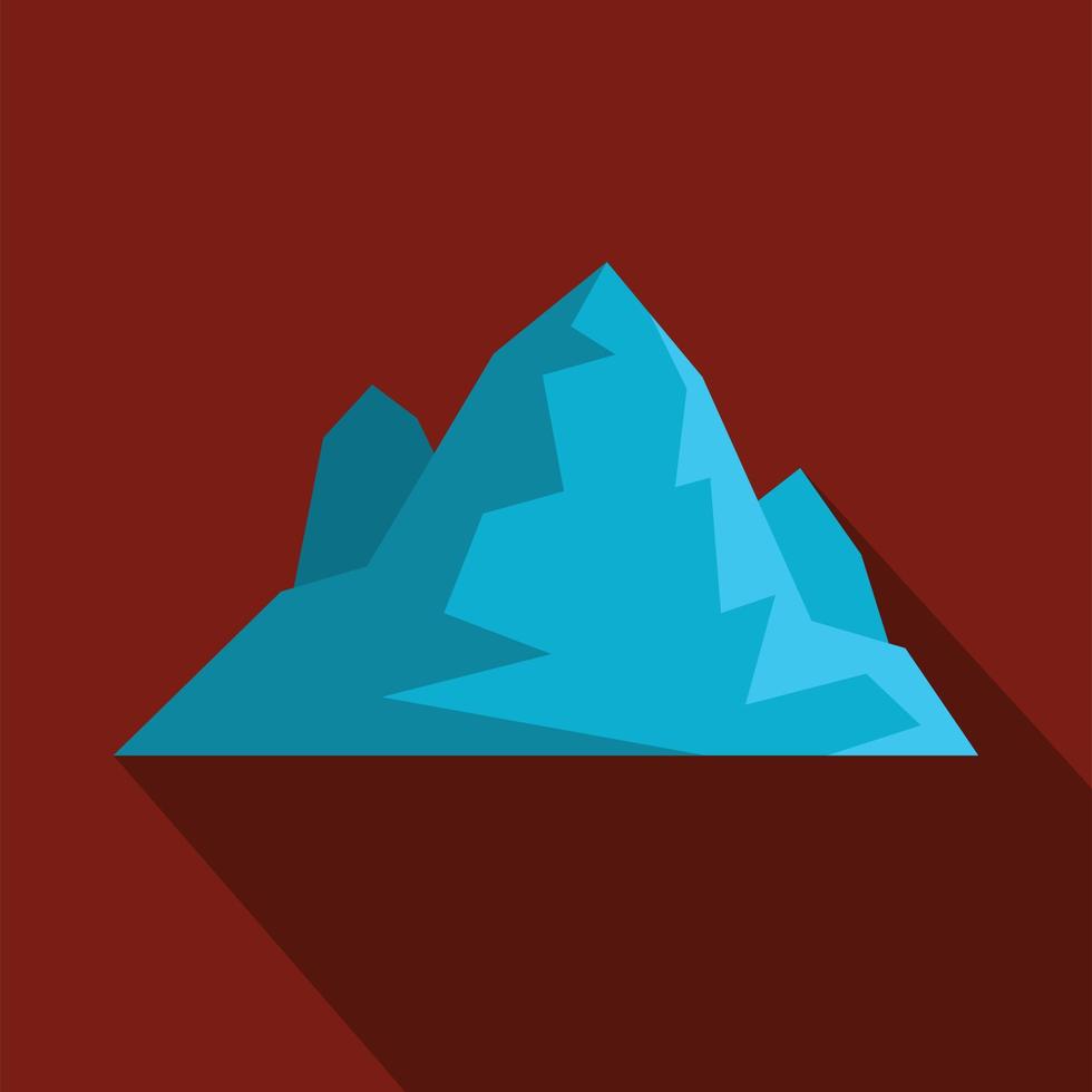 Iceberg icon, flat style. vector