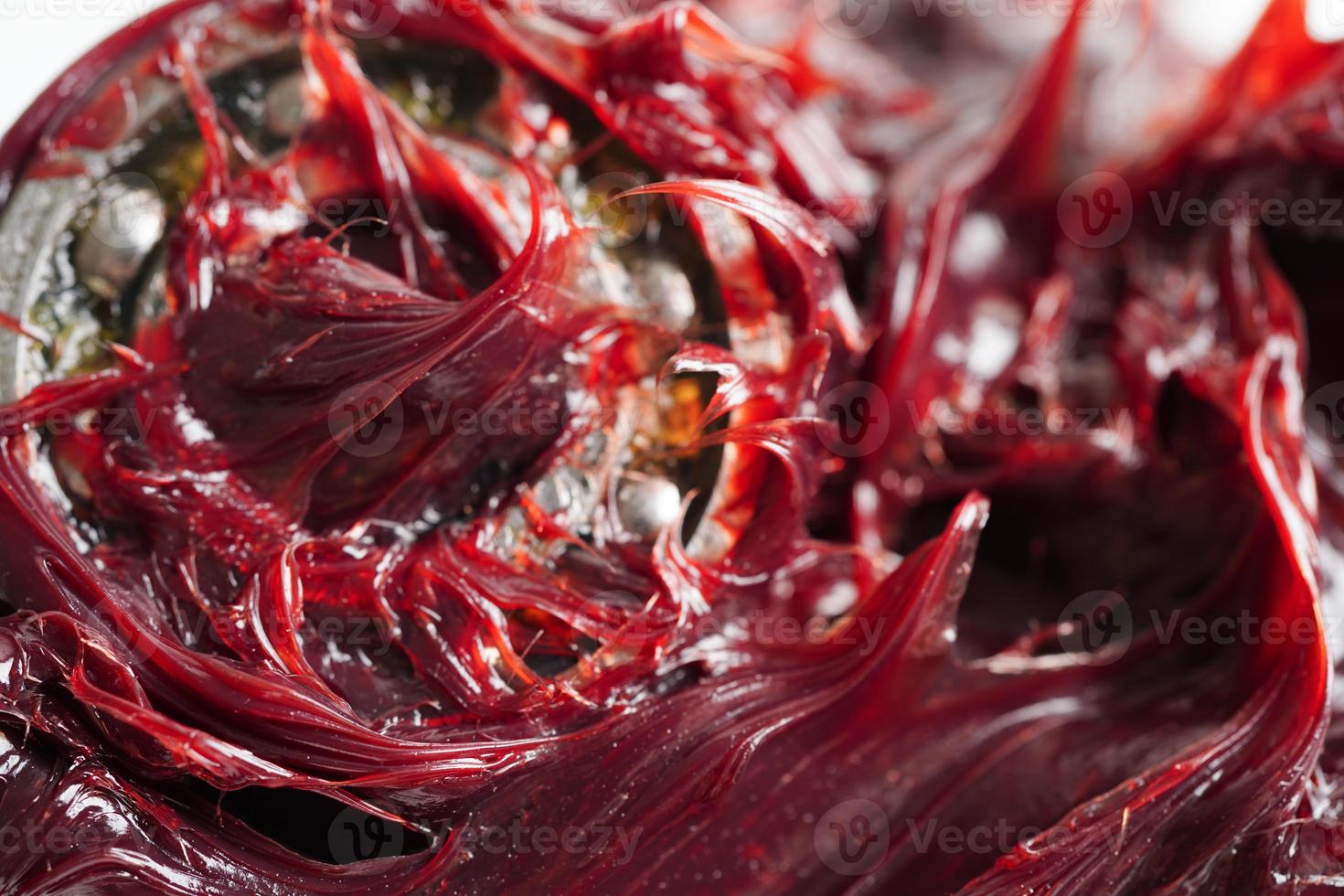 Grease, red excellent water resistance synthetic lithium complex grease for moving path and machinery lubrication for automotive and industrial. photo
