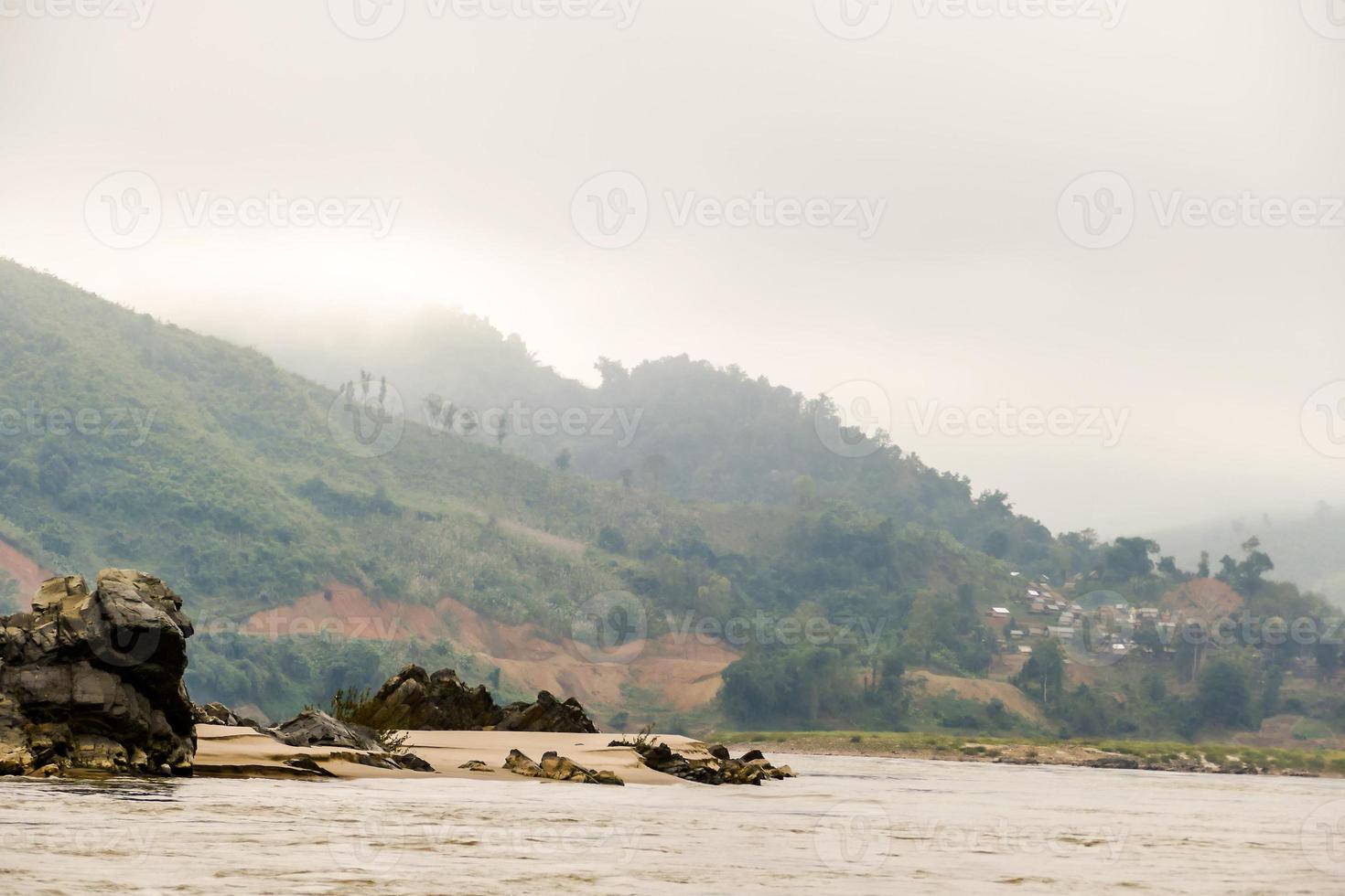 Rural landscape in East Asia photo