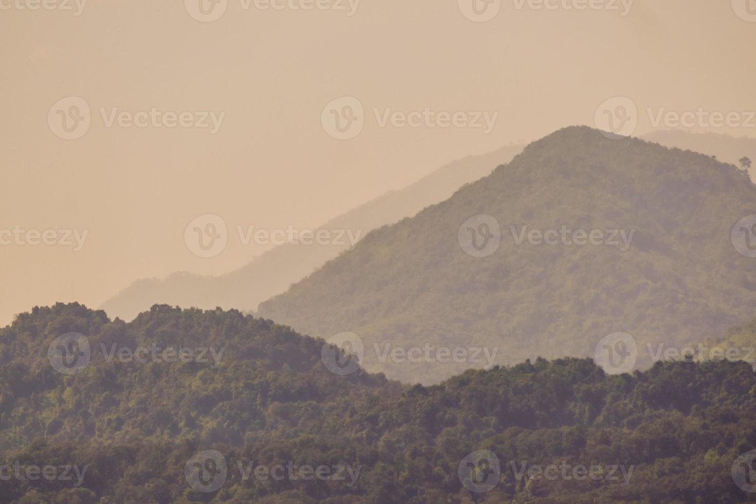 Rural landscape in Eastern Asia photo