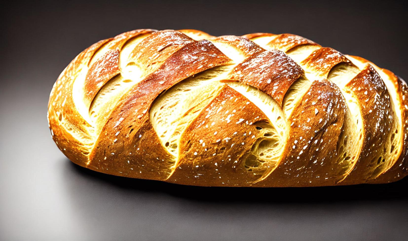 Oven - traditional fresh hot cooked bread. Bread close shooting. photo