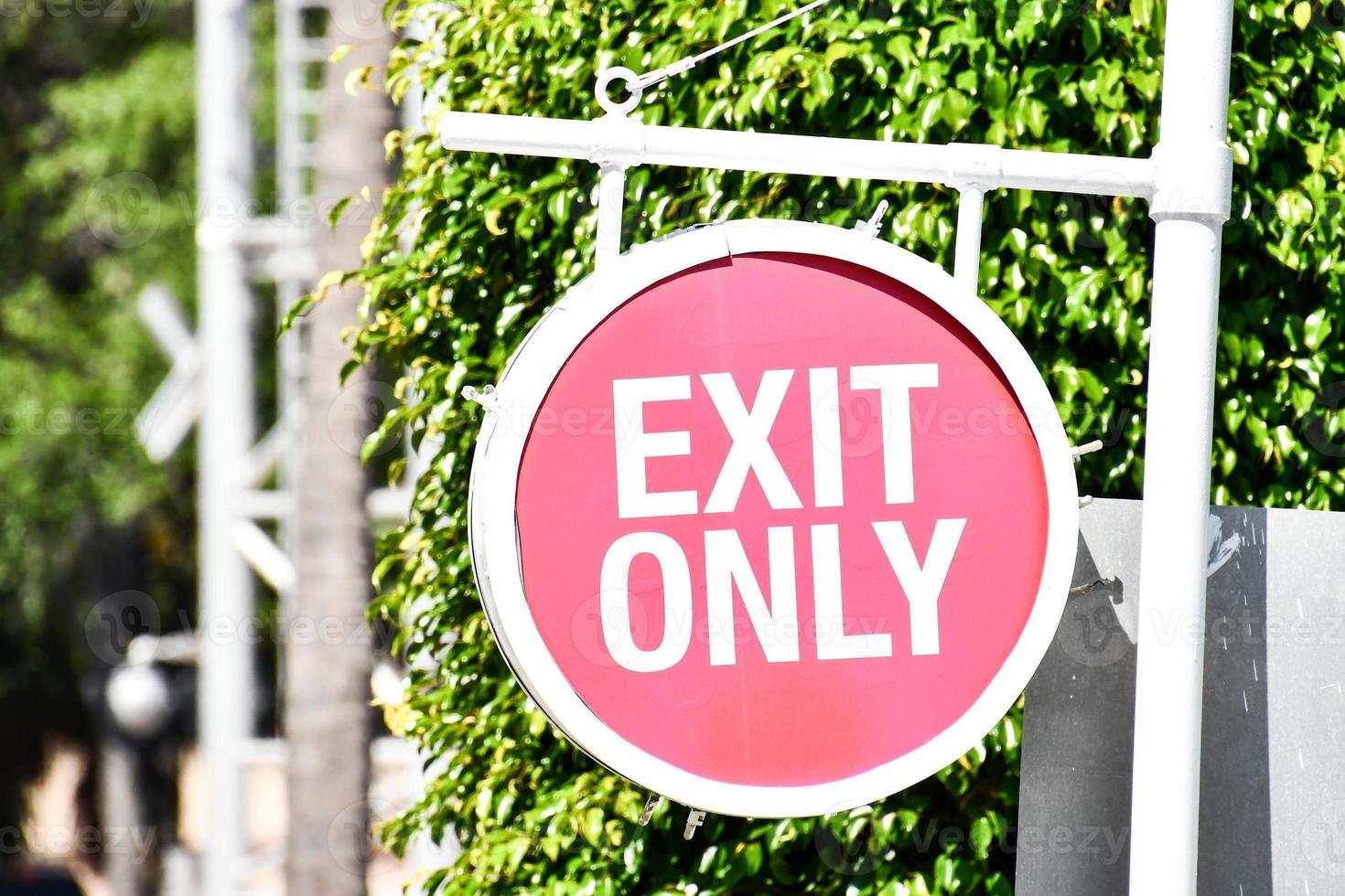 Exit Only sign photo