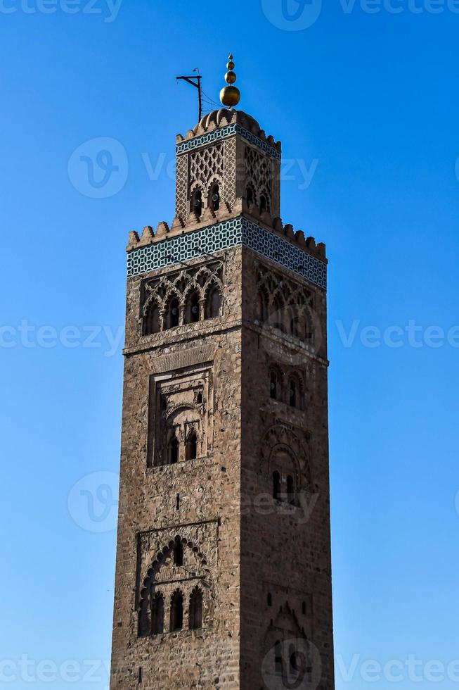 Tower of a mosque photo