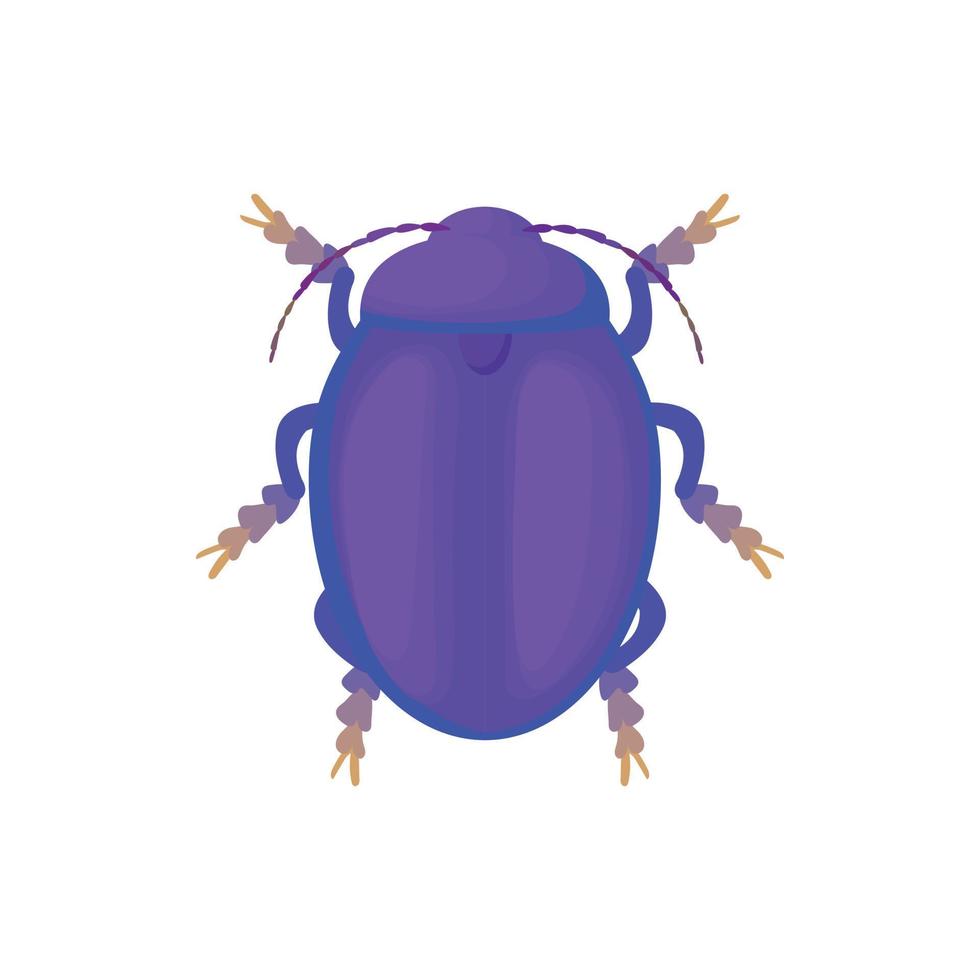 Bug icon, cartoon style vector