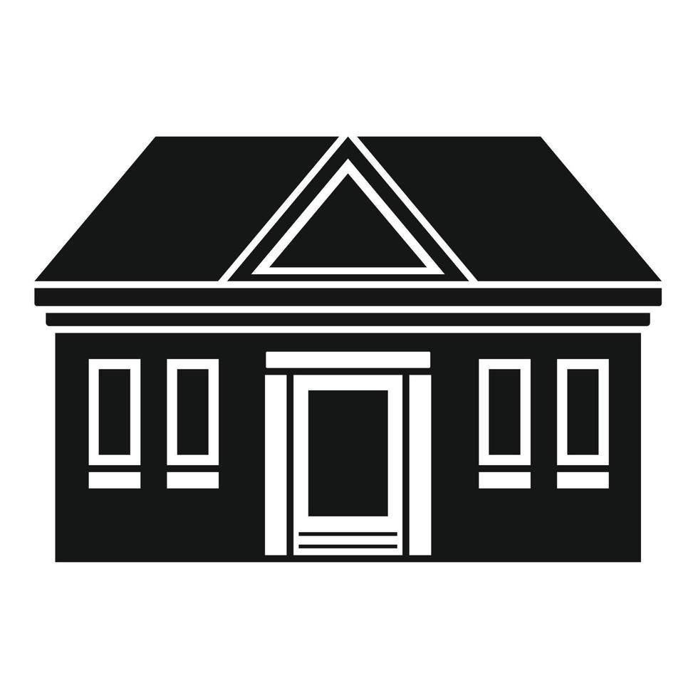 Courthouse icon, simple style vector