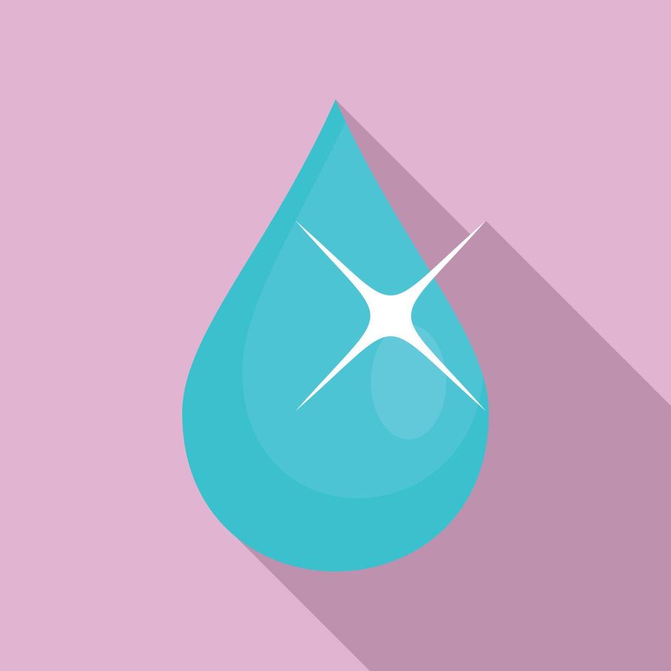 Eye drop oil icon, flat style vector