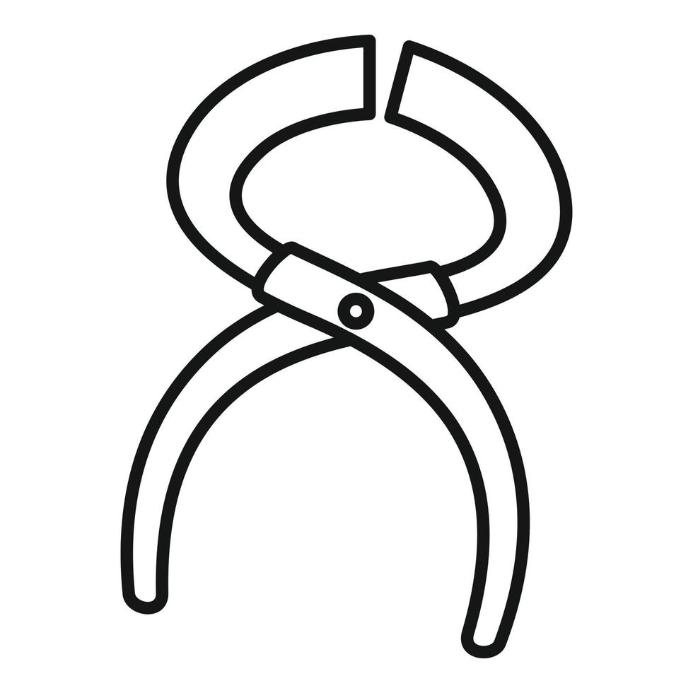 Manicurist job tool icon, outline style vector