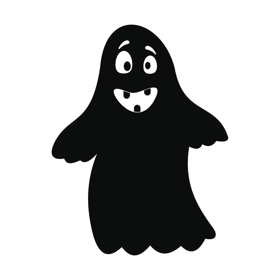 Ghost icon, simple style vector