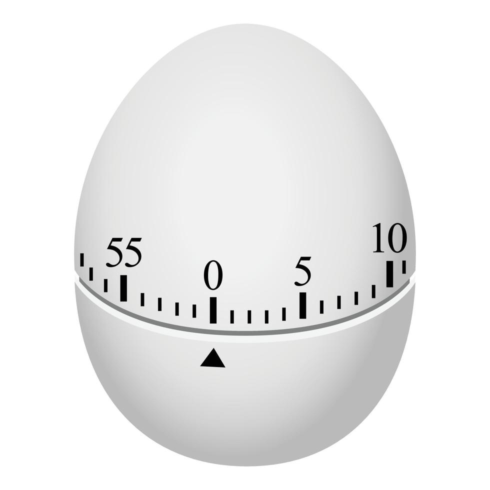 Egg timer mockup, realistic style vector