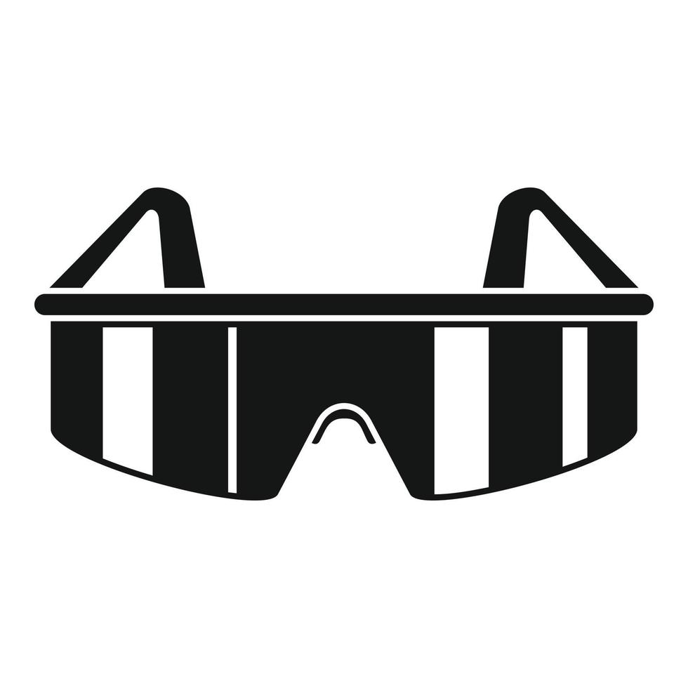 Golf glasses icon, simple style vector