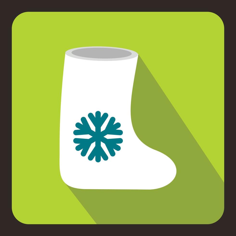 Felt boots icon, flat style vector