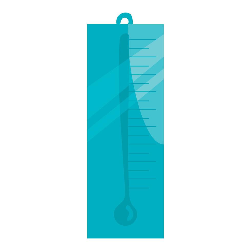 Thermometer icon, cartoon style vector