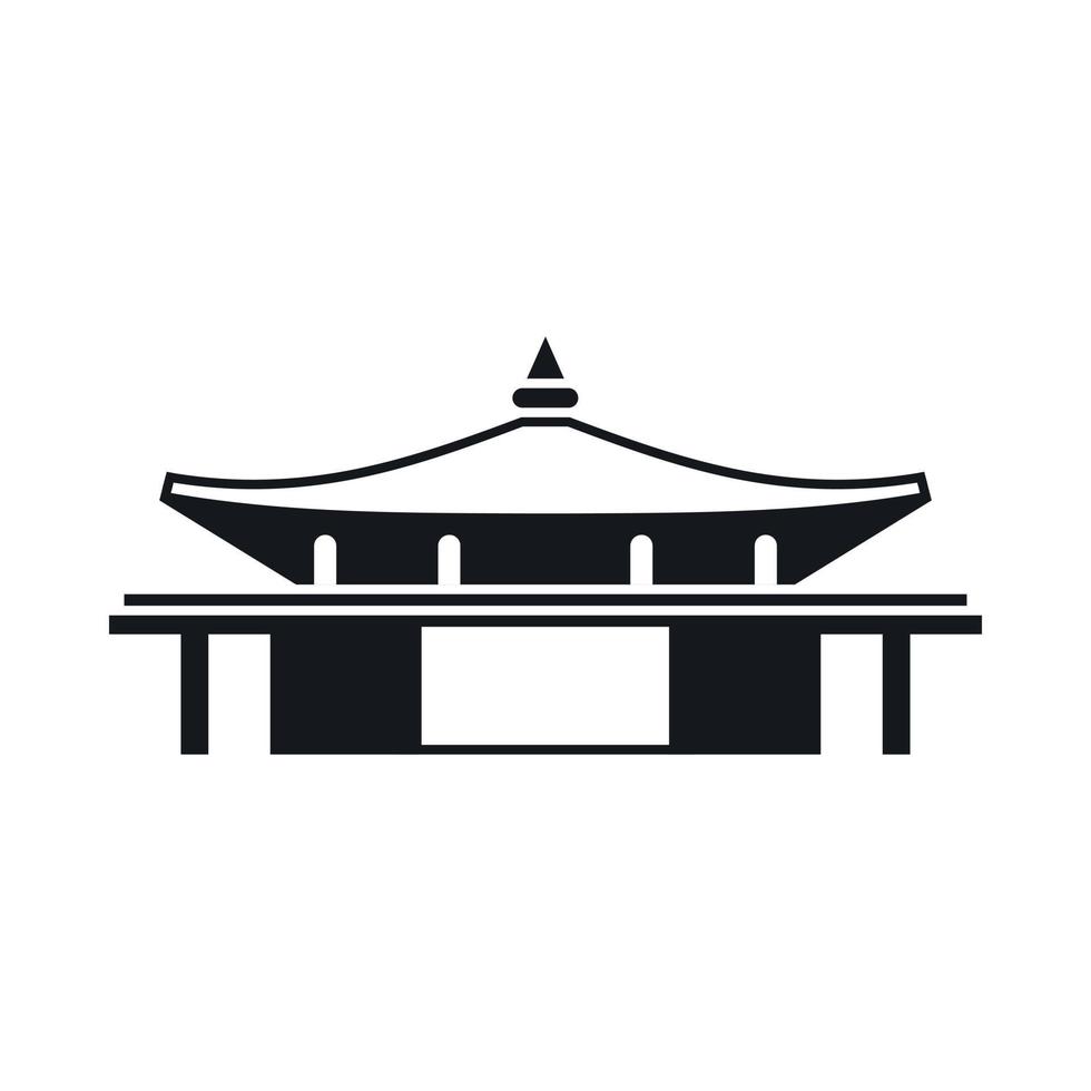 Temple icon, simple style vector