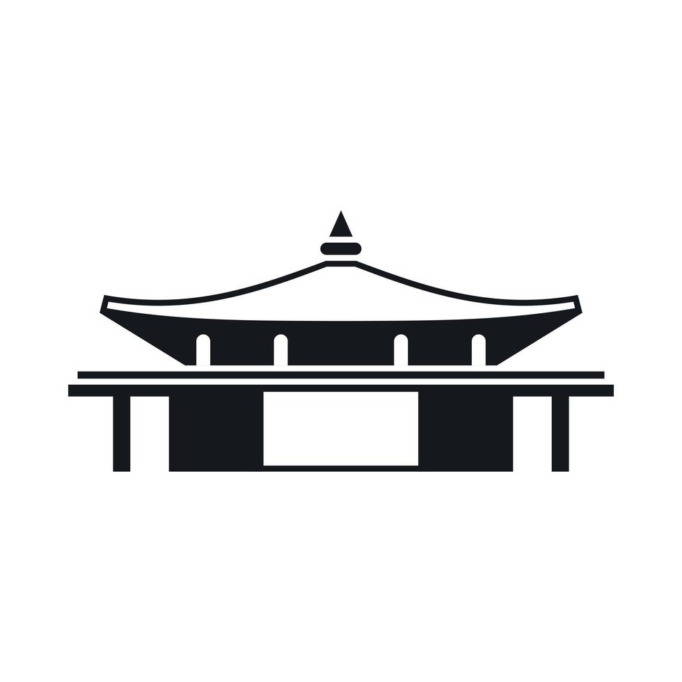 Temple icon, simple style vector