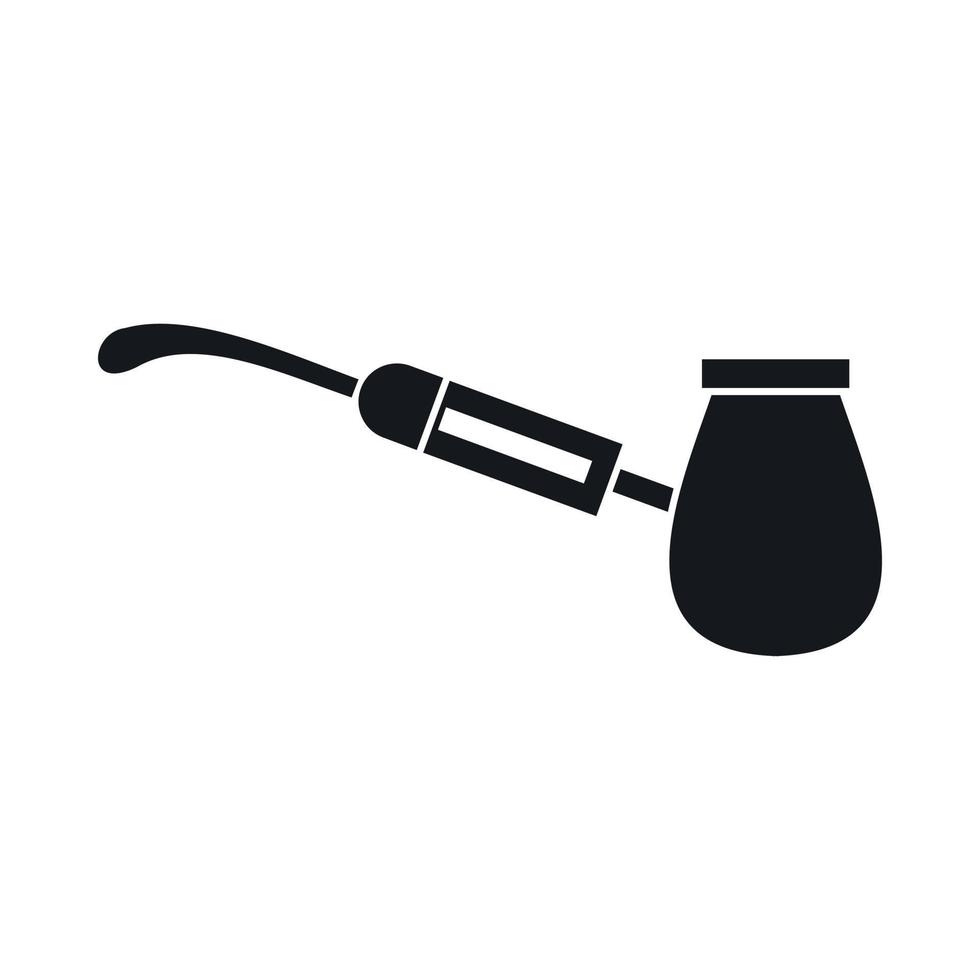 Electronic cigarette with nozzle icon vector