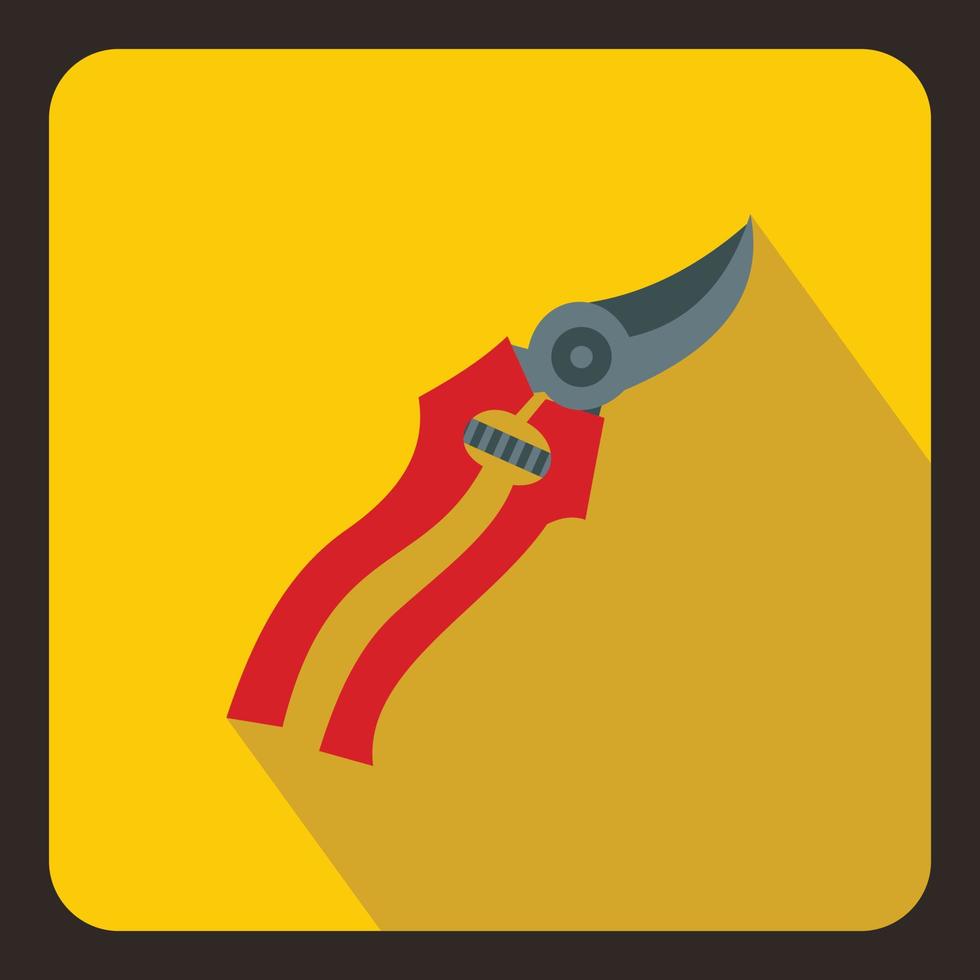 Pruner icon in flat style vector