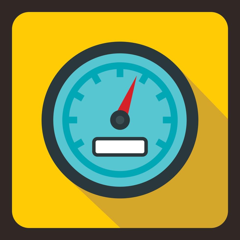 Speedometer icon in flat style vector