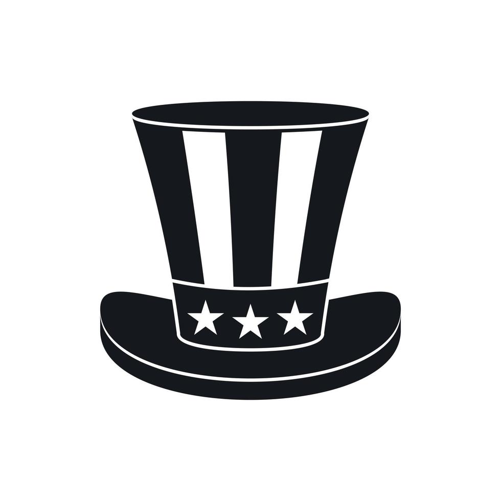 American hat icon, simple style vector
