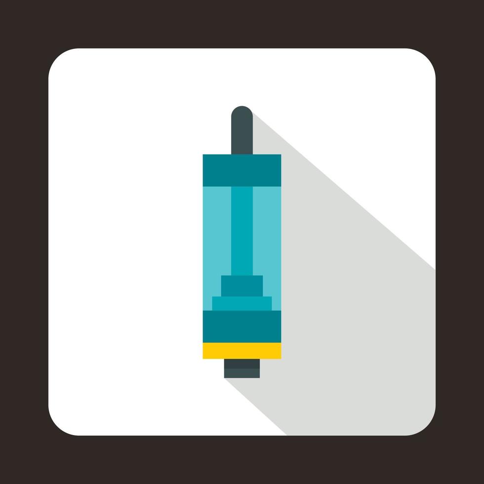 Electronic cigarette cartridge icon, flat style vector