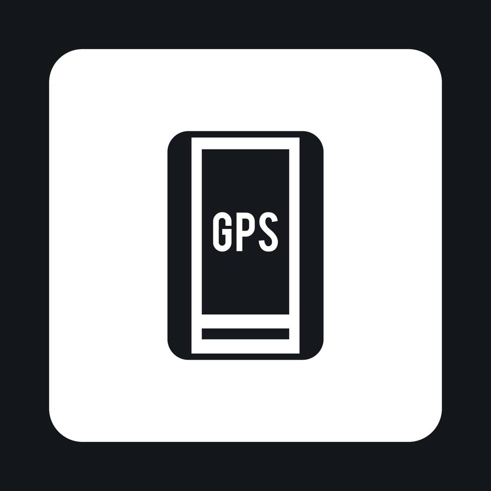 Handheld JPS icon, simple style vector