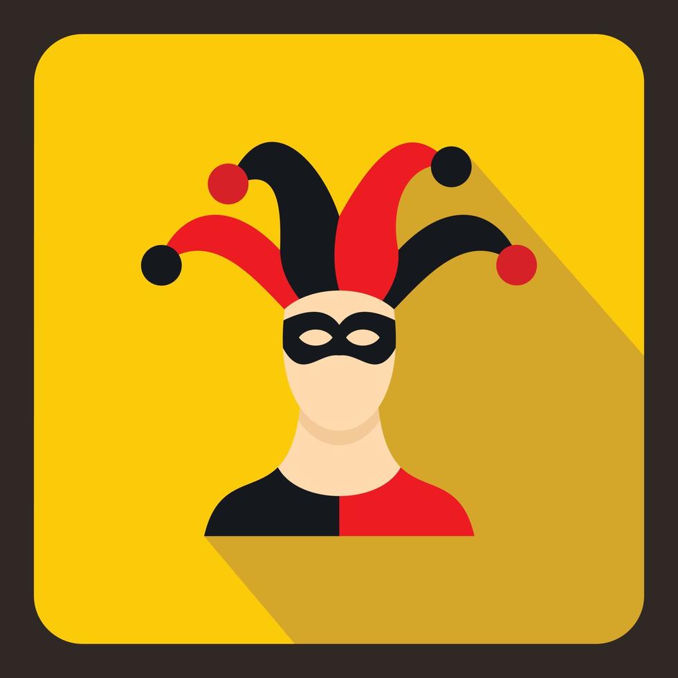 Jester icon in flat style vector