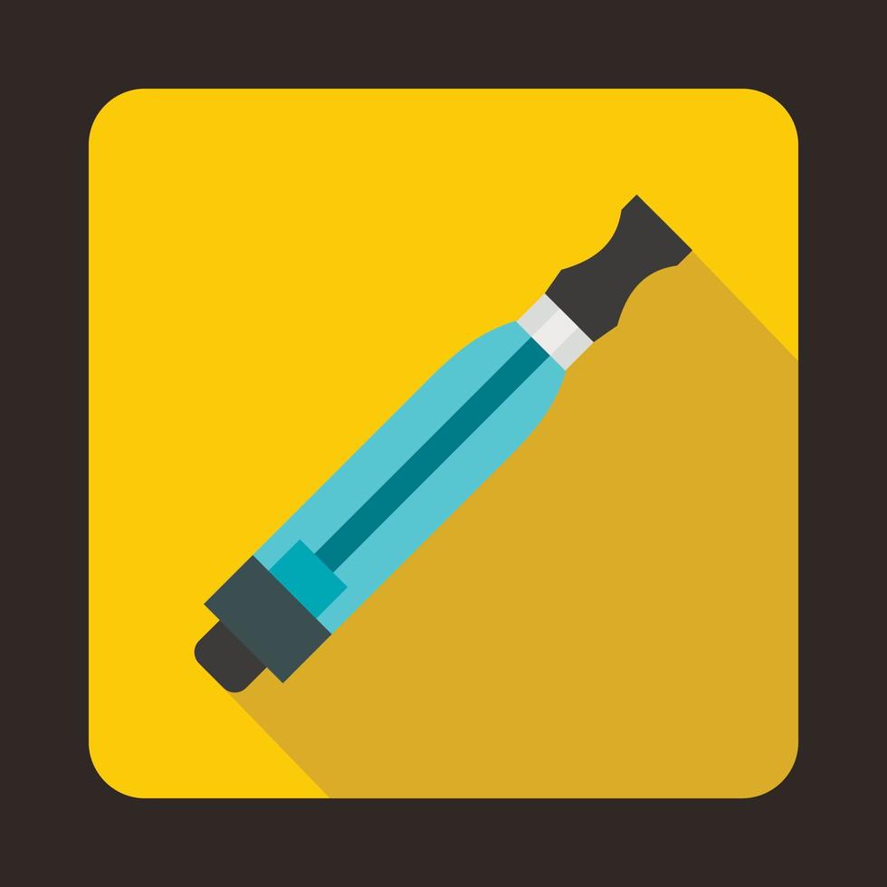 Electronic cigarette atomizer icon, flat style vector