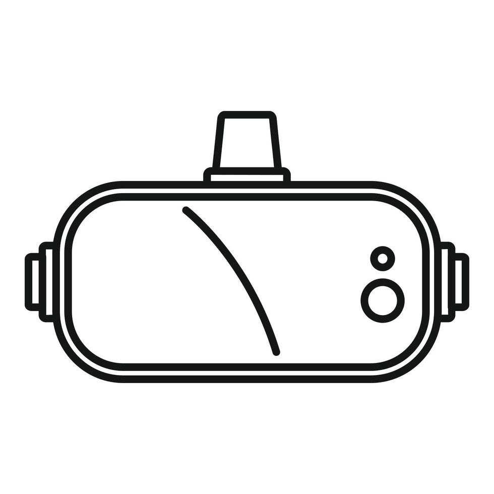 Game goggles icon, outline style vector
