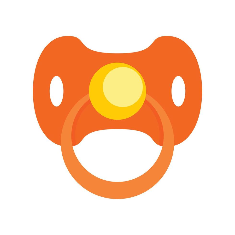 Baby nipple icon, flat style vector
