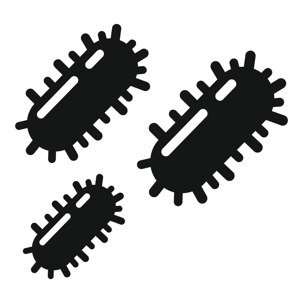 icono de virus de infección, estilo simple vector