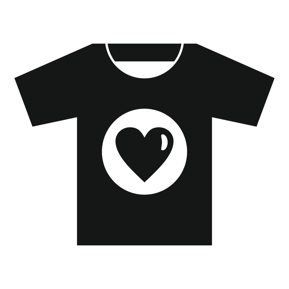 Volunteer tshirt icon, simple style vector