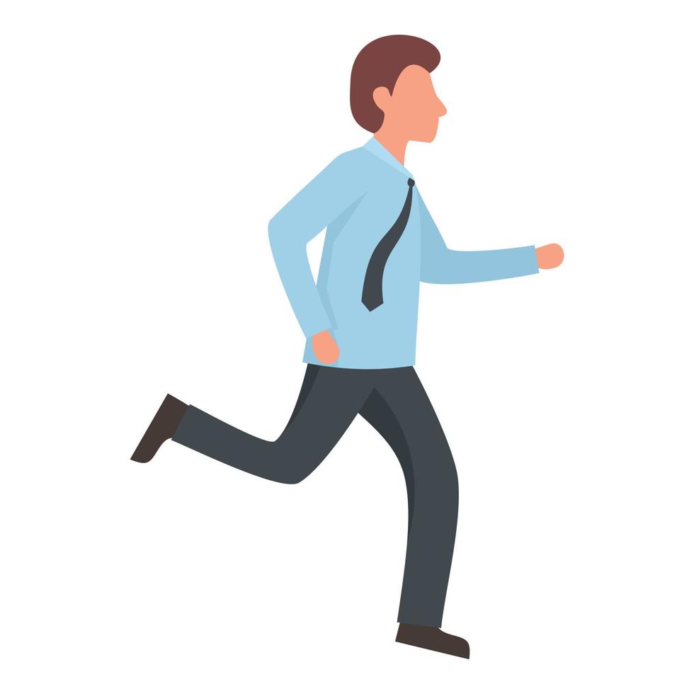 Running manager icon, flat style vector