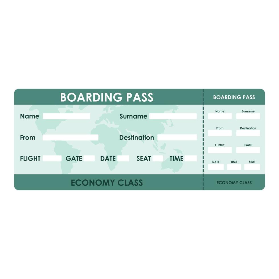 Economy class icon, flat style vector