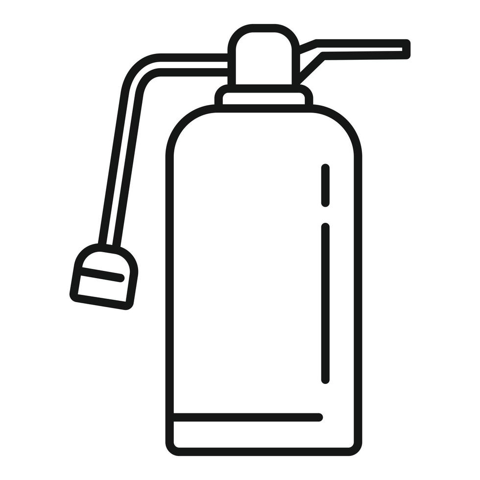 Fire extinguisher safety icon, outline style vector