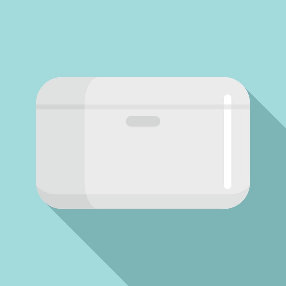 Home smart speaker icon, flat style vector