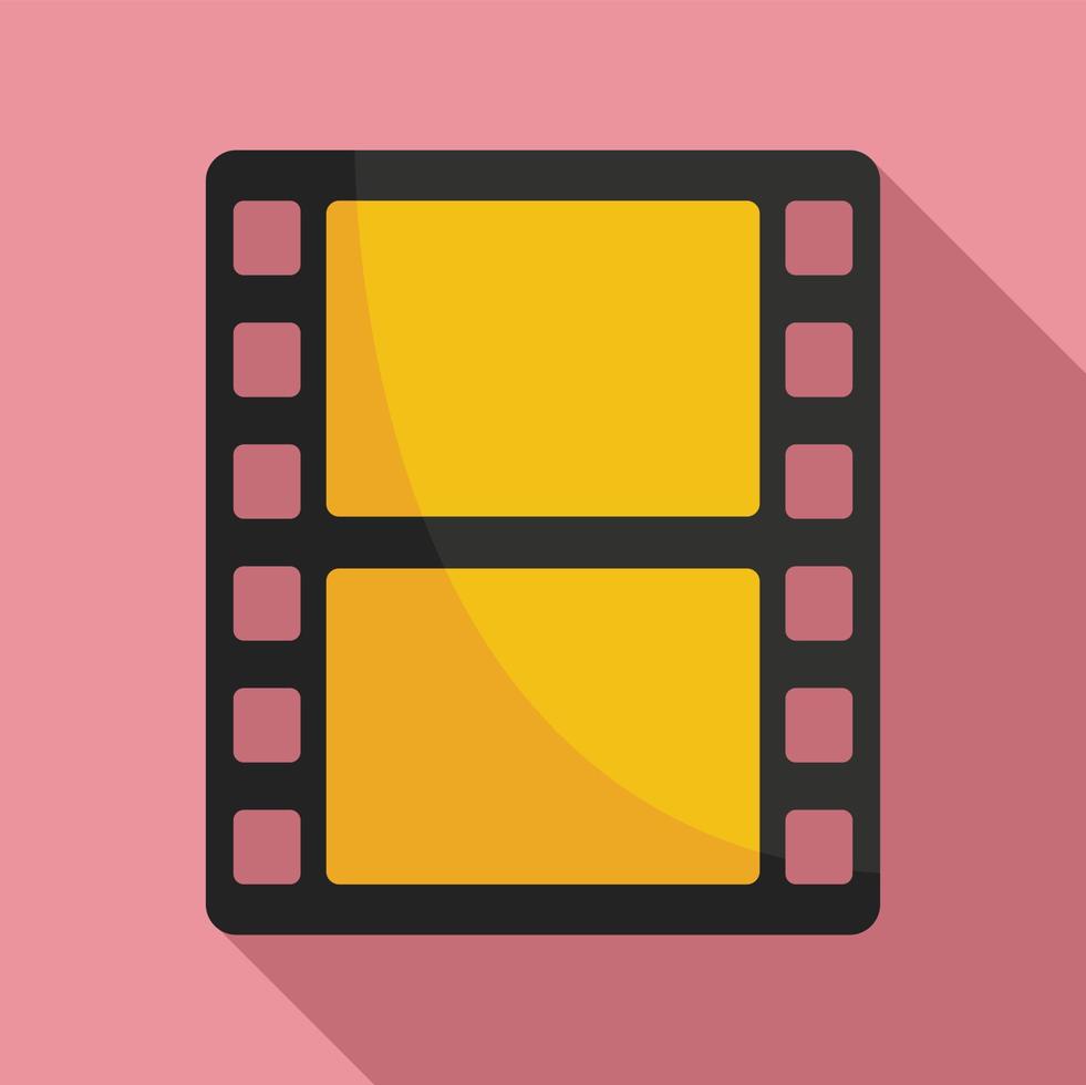 Animation film icon, flat style vector
