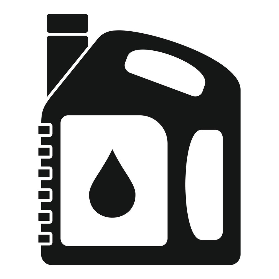 icono de aceite de motor automático, estilo simple vector