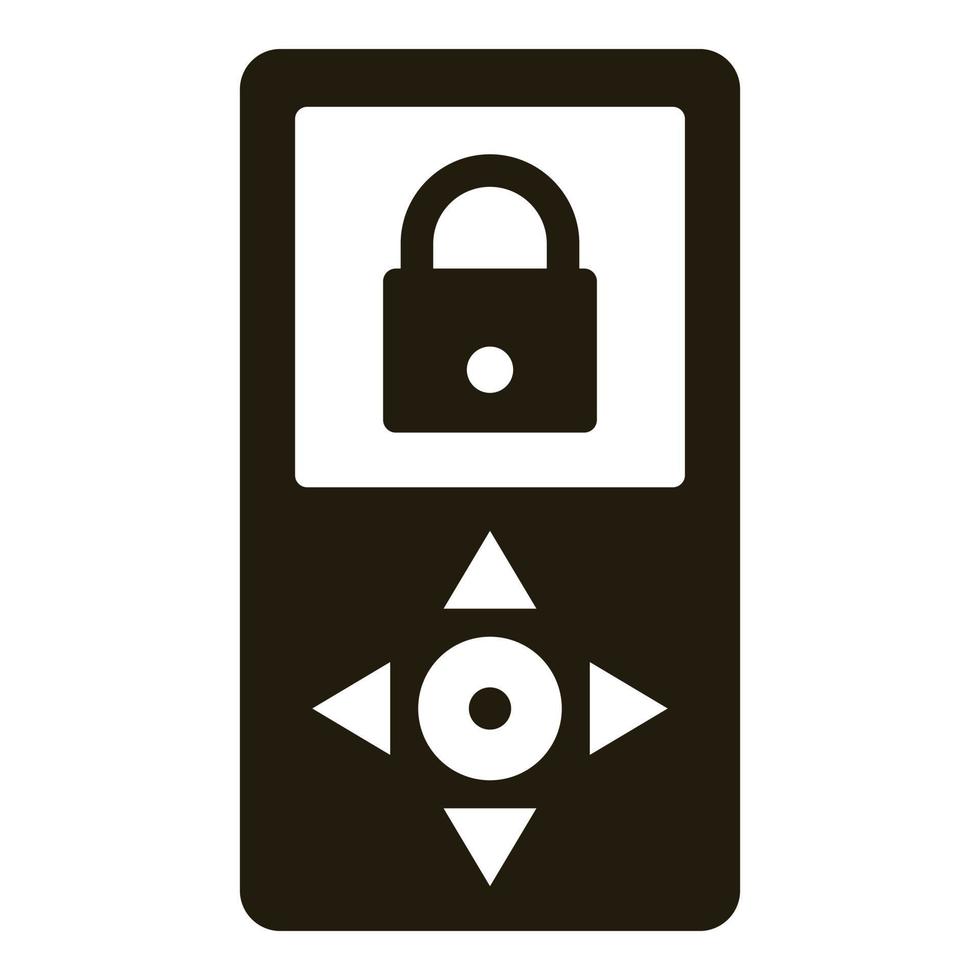 Remote camera control icon, simple style vector