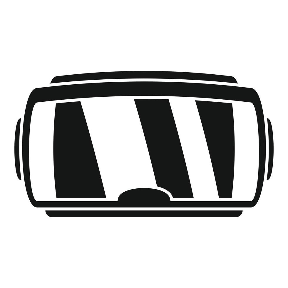 Lens game goggles icon, simple style vector