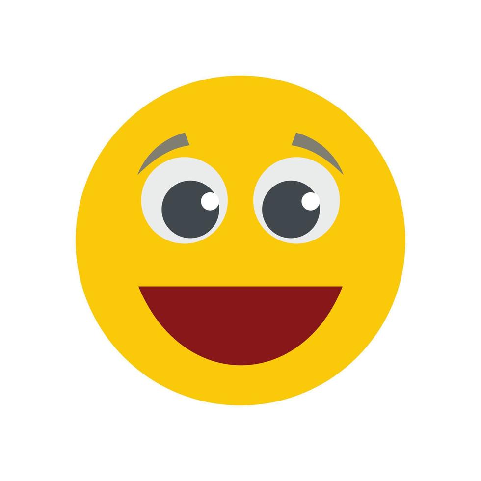 icono de sonrisa vector plano