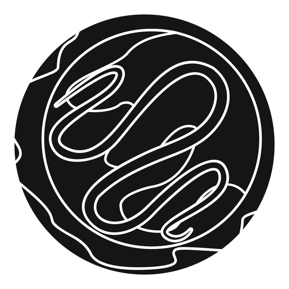 Choco biscuit icon, simple style vector