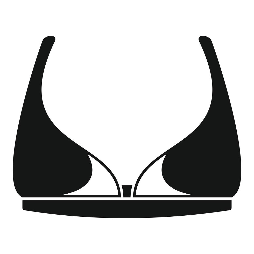 Design bra icon, simple style vector
