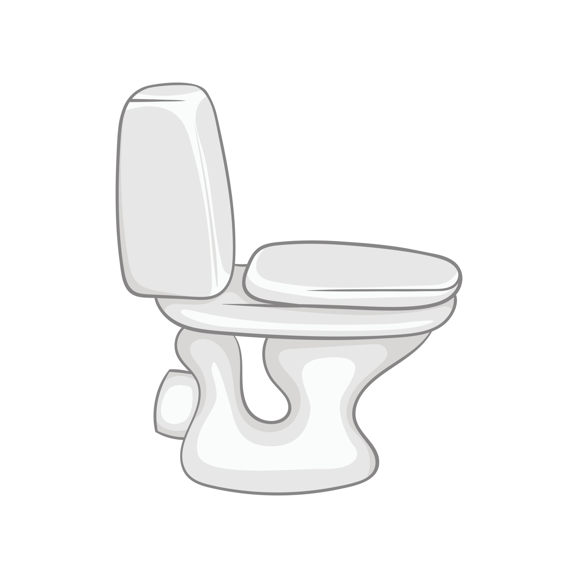 White toilet bowl icon, cartoon style 14596613 Vector Art at Vecteezy