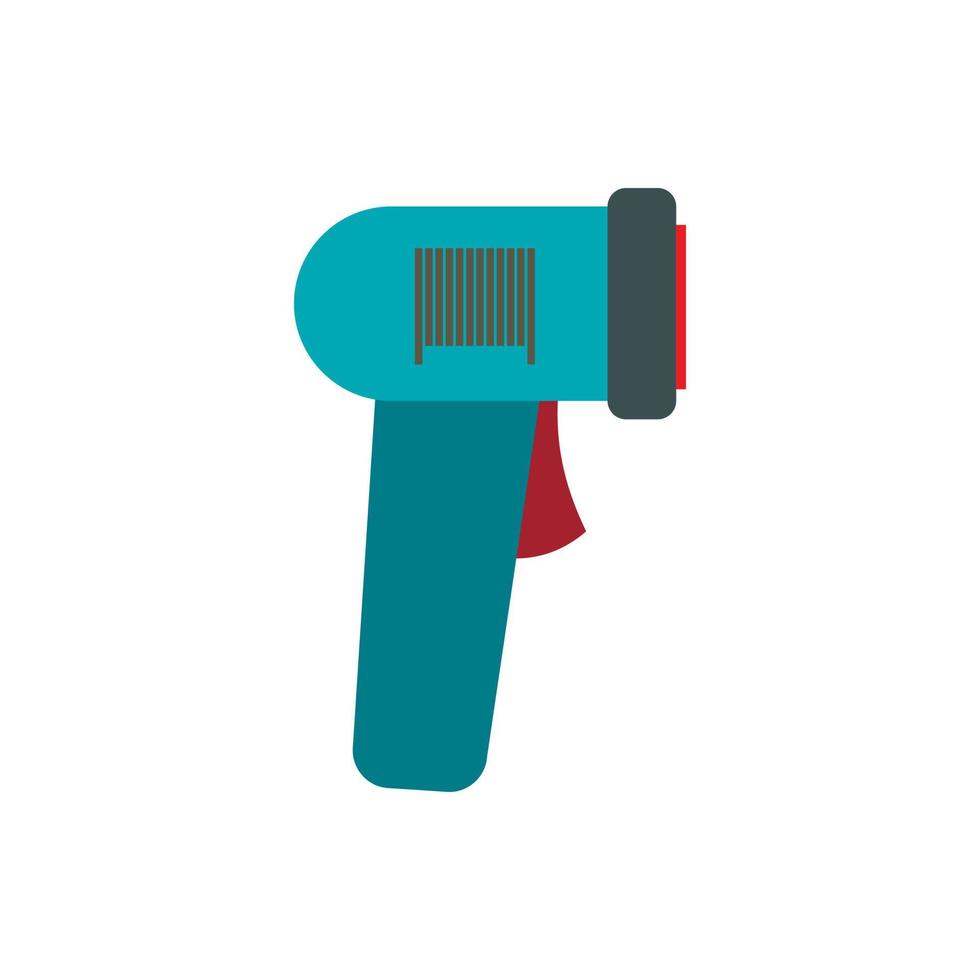 Barcode scanner icon, flat style vector