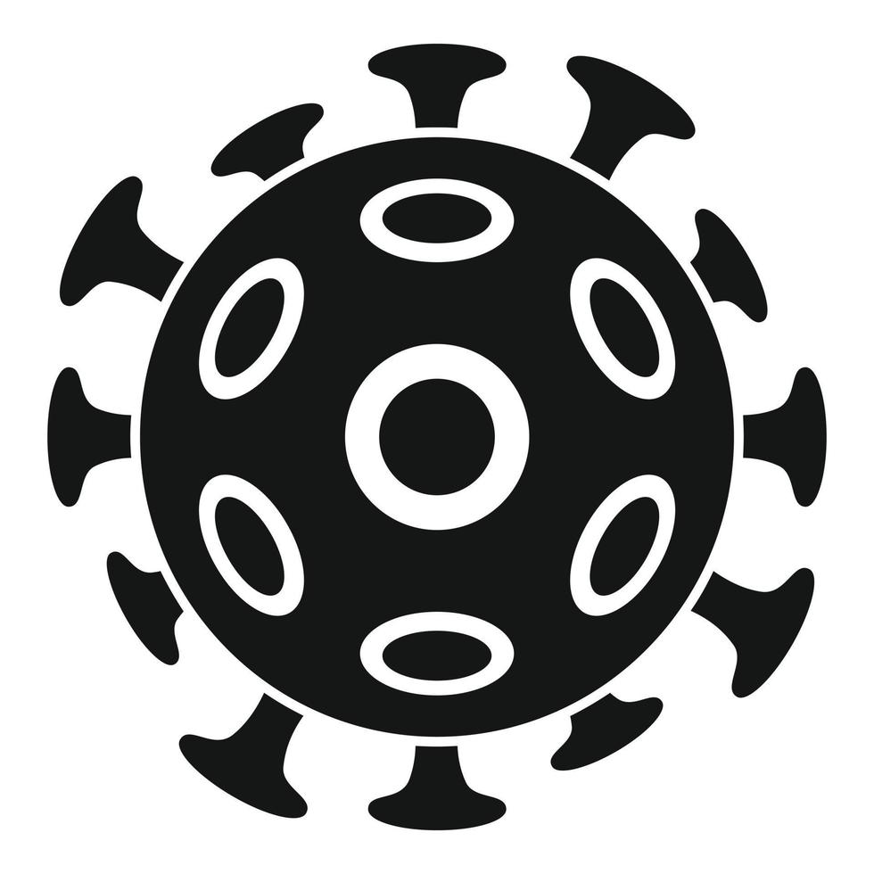 Cancer cell icon, simple style vector