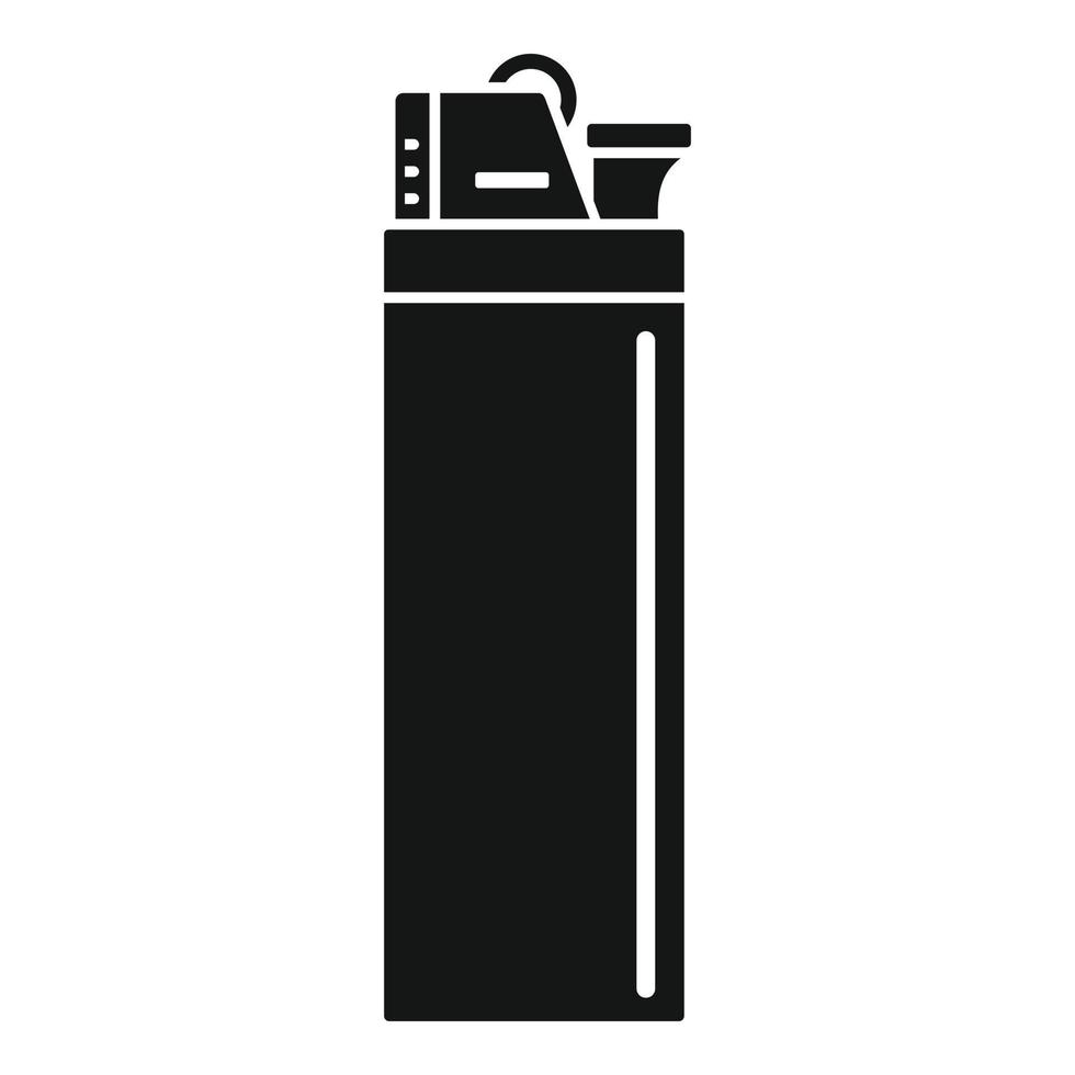 Cigarette lighter icon, simple style vector