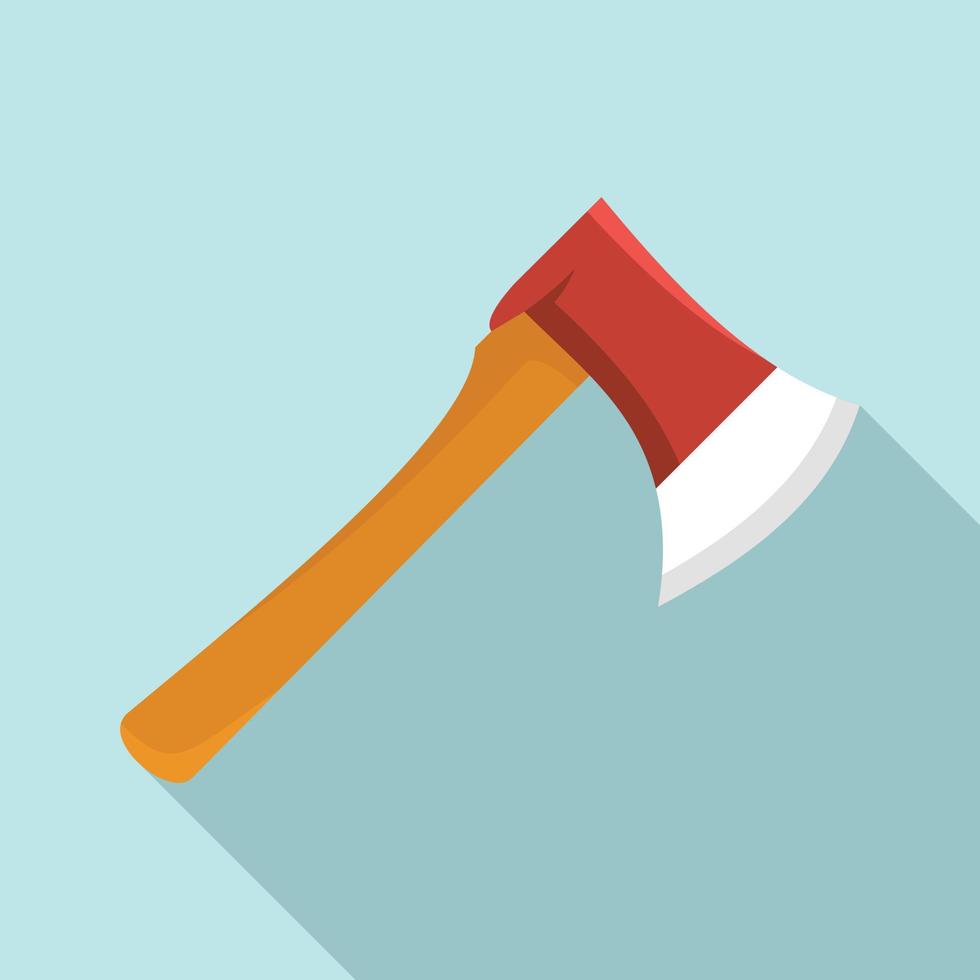 Home axe icon, flat style vector